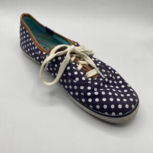 Keds Navy White Polka Dot Sneakers Size 7.5